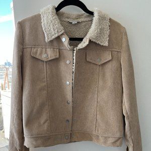 Sherpa-lined Corduroy Jacket